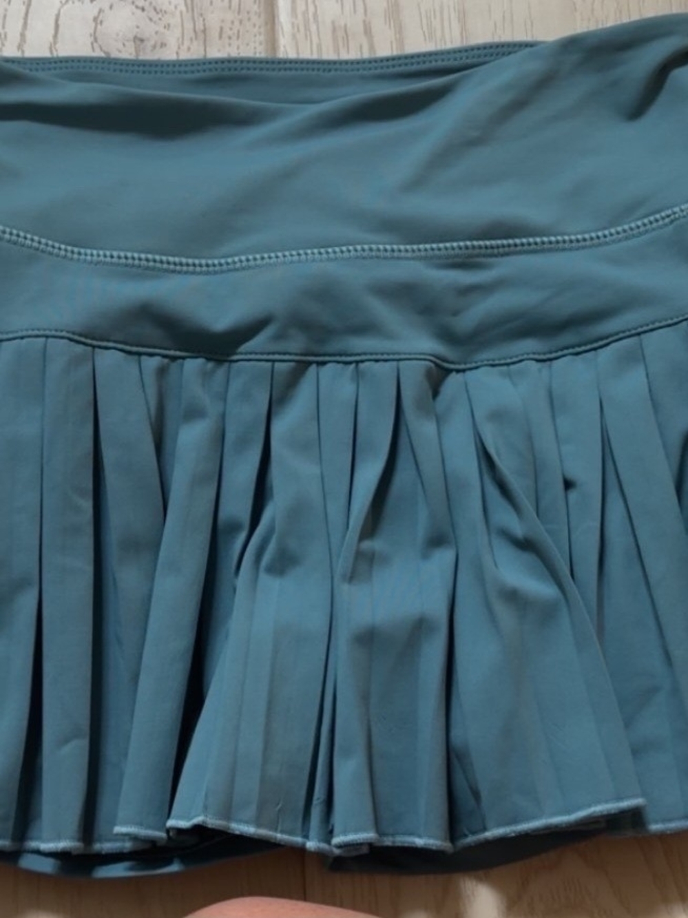 Pleated Skater Skirt in Teal